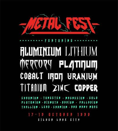 Metal Fest T-Shirts by Grant Shepley - Pixel Empire