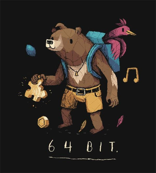 64 Bit T-Shirts by Louis Roskosch - Pixel Empire