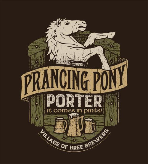 Prancing Pony Porter T-Shirts by Cory Freeman Design - Pixel Empire