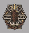 Moria Miner Guild T-Shirts by Cory Freeman Design - Pixel Empire