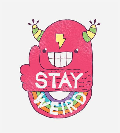 Stay Weird Hoodies by Perry Beane - Pixel Empire