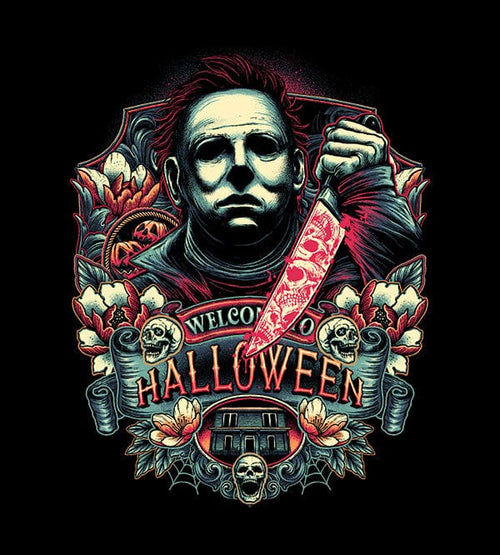 Welcome To Halloween Hoodies by Glitchy Gorilla - Pixel Empire