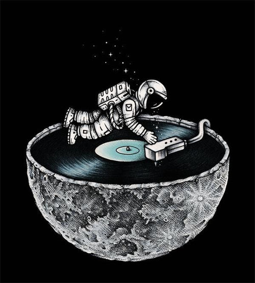 Space Tune T-Shirts by Enkel Dika - Pixel Empire