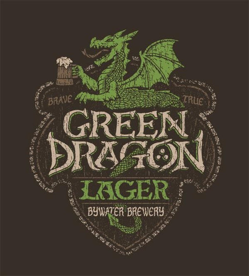 Green Dragon Lager T-Shirts by Cory Freeman Design - Pixel Empire