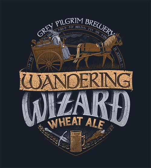 Wandering Wizard Wheat Ale Hoodies by Cory Freeman Design - Pixel Empire