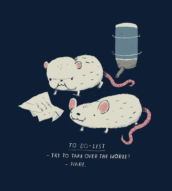 Pinky & the Brain To Do List T-Shirts by Louis Roskosch - Pixel Empire