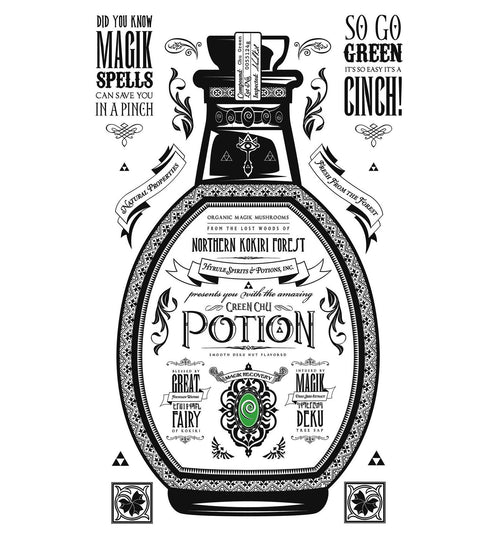 Green Potion T-Shirts by Barrett Biggers - Pixel Empire