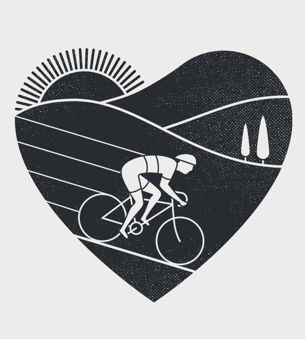 Love Cycling T-Shirts by Rick Crane - Pixel Empire