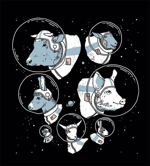 Space Animals T-Shirts by Ronan Lynam - Pixel Empire
