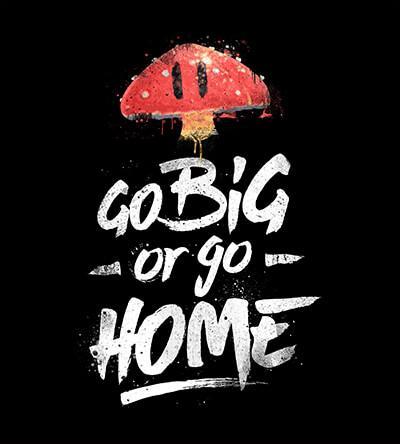 Go Big or Go Home Hoodies by Barrett Biggers - Pixel Empire