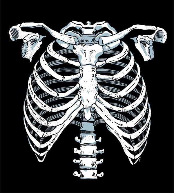 Ribcage T-Shirts by Ronan Lynam - Pixel Empire