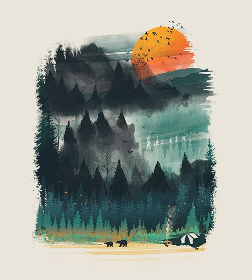 Wilderness Camp Hoodies by Dan Elijah Fajardo - Pixel Empire