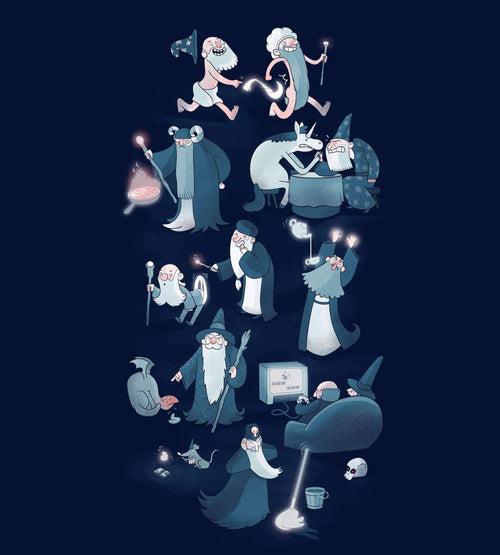 Shared Flat For Wizards T-Shirts by Anna-Maria Jung - Pixel Empire