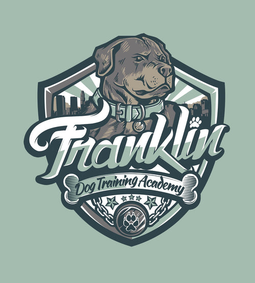 Franklin Dog Academy T-Shirts by Juan Manuel Orozco - Pixel Empire