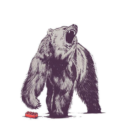Bear Block T-Shirts by Daniel Teres - Pixel Empire