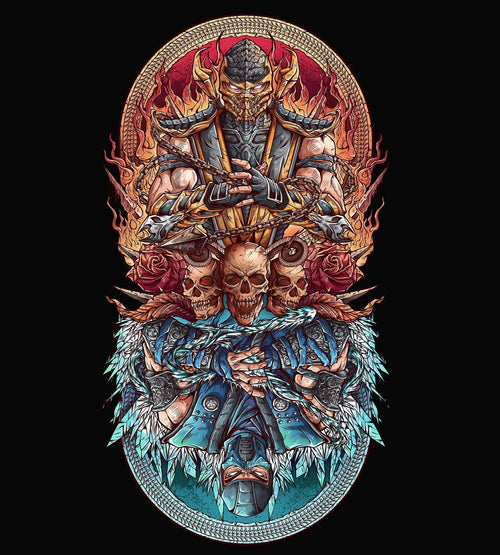 Fire vs Ice T-Shirts by Juan Manuel Orozco - Pixel Empire