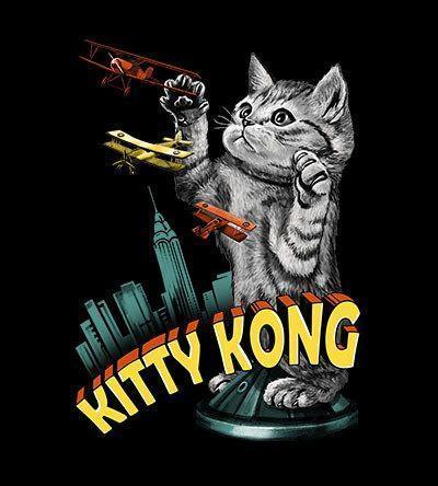 Kitty Kong Hoodies by Vincent Trinidad - Pixel Empire