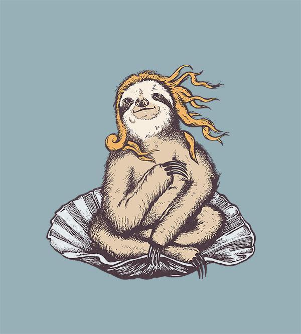 Venusloth Hoodies by Daniel Teres - Pixel Empire