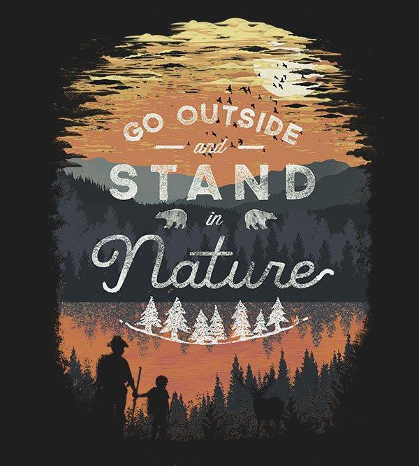 Go Outside T-Shirts by Dan Elijah Fajardo - Pixel Empire