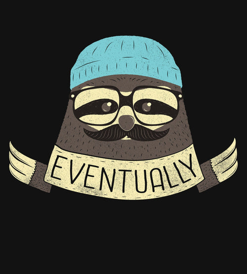 Hipster Sloth Takes His Time T-Shirts by Perry Beane - Pixel Empire