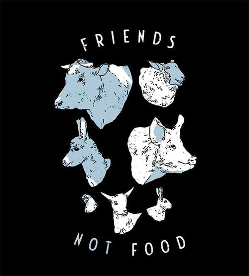 Friends Not Food T-Shirts by Ronan Lynam - Pixel Empire