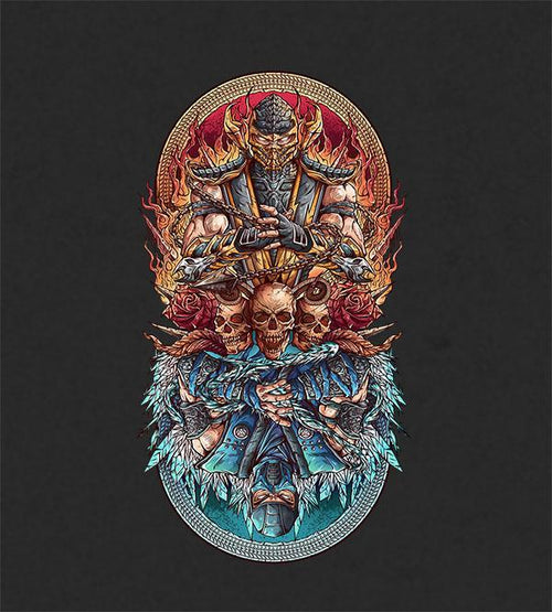 Fire vs Ice Hoodies by Juan Manuel Orozco - Pixel Empire