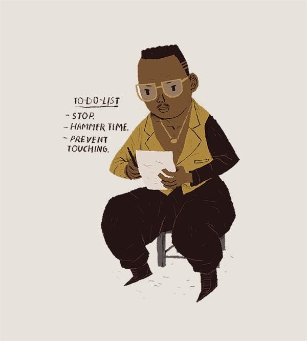 MC Hammer To Do List Hoodies by Louis Roskosch - Pixel Empire