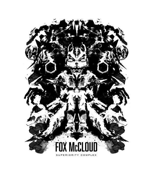 Starfox Ink Blot Hoodies by Barrett Biggers - Pixel Empire