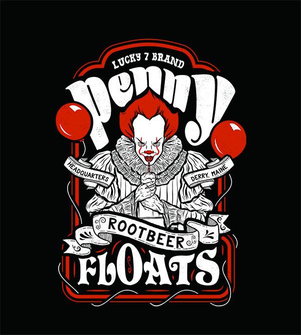 Penny Floats T-Shirts by Barrett Biggers - Pixel Empire