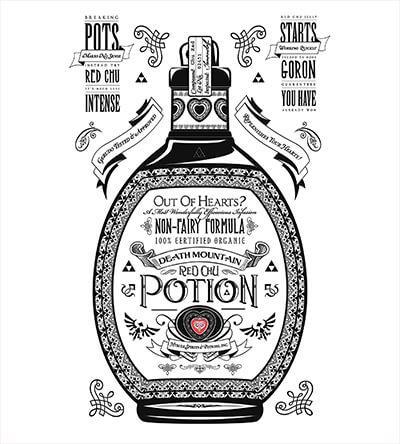 Red Potion T-Shirts by Barrett Biggers - Pixel Empire