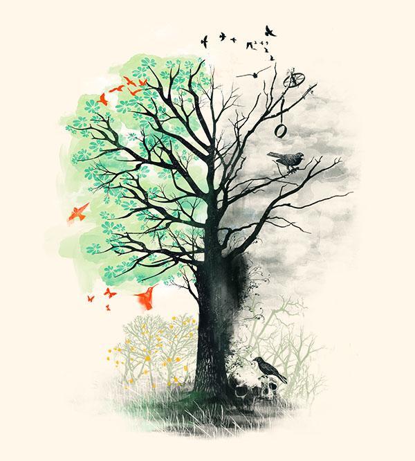 They Loved the Landscape to Death Hoodies by Dan Elijah Fajardo - Pixel Empire