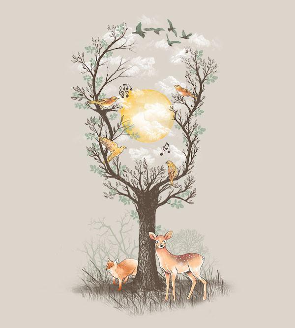 Nature's Music T-Shirts by Dan Elijah Fajardo - Pixel Empire