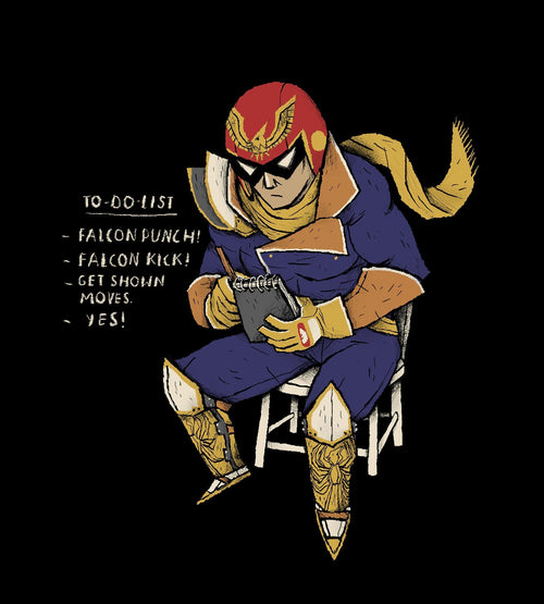 Falcon To Do List T-Shirts by Louis Roskosch - Pixel Empire