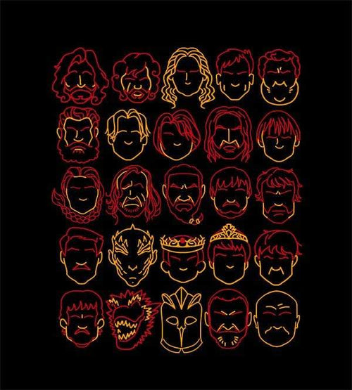 Game Of Profiles T-Shirts by COD Designs - Pixel Empire