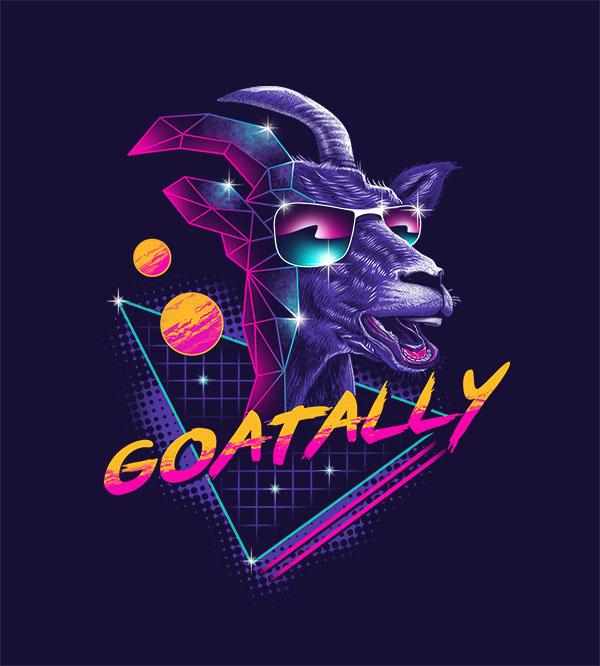 Goatally T-Shirts by Vincent Trinidad - Pixel Empire