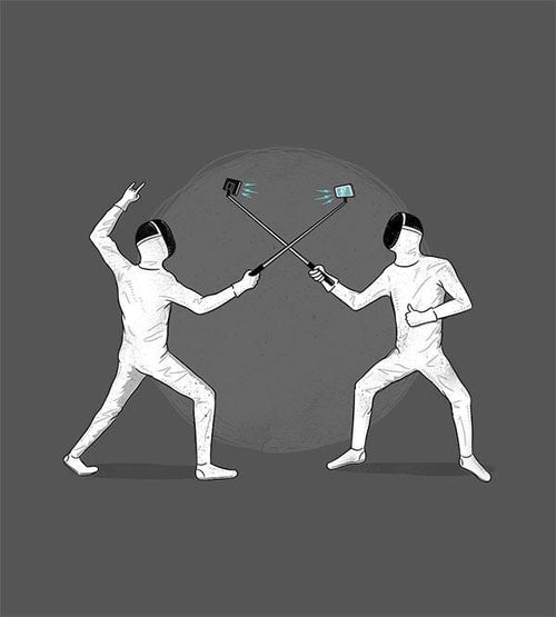 Battle of the Egos T-Shirts by Grant Shepley - Pixel Empire