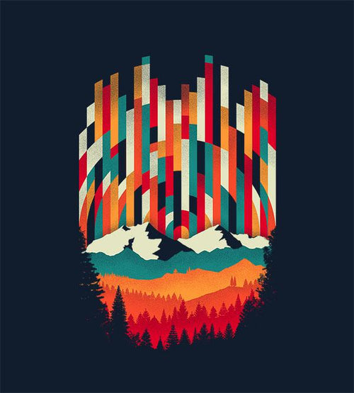 Sunrise Vertical Multicolor Hoodies by Dianne Delahunty - Pixel Empire