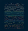 Linear Landscape T-Shirts by Rick Crane - Pixel Empire