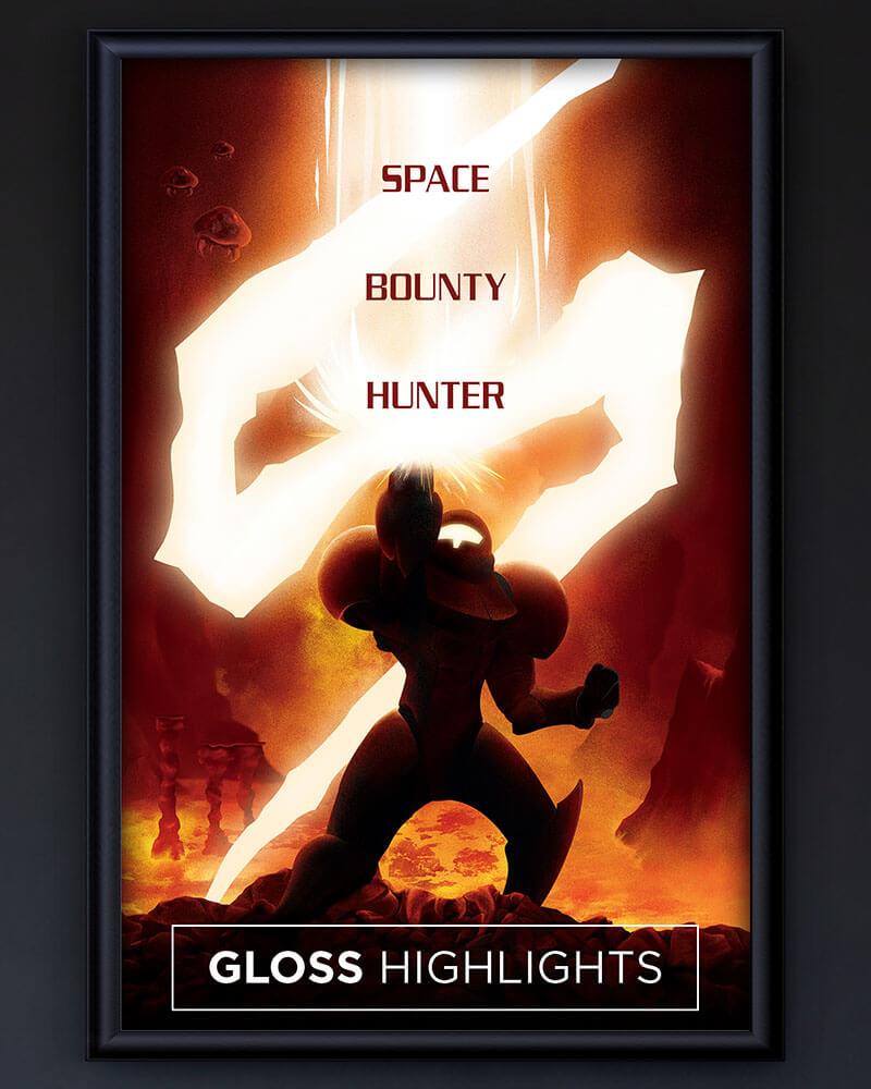 Space Bounty Hunter - Gloss Highlights Posters by Dylan West - Pixel Empire