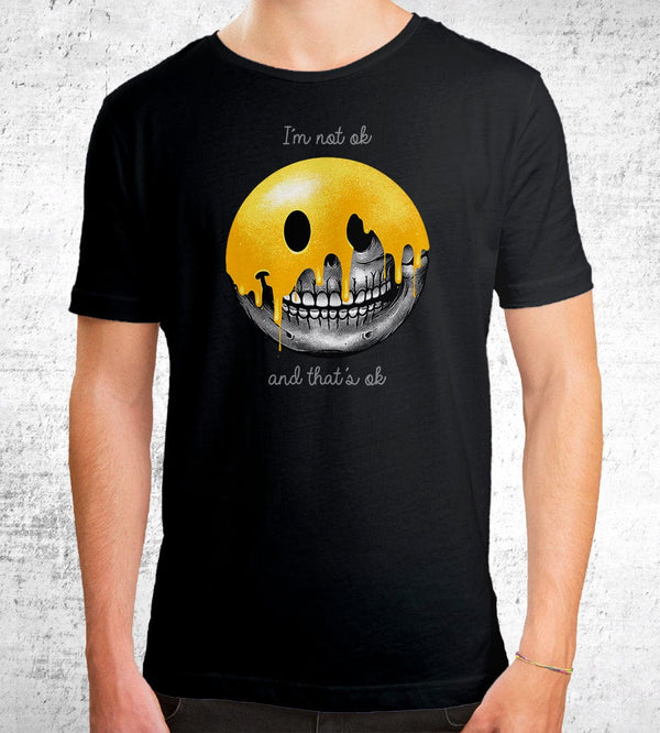 I’m Not Ok, And That’s Ok T-Shirts by Glitchy Gorilla - Pixel Empire