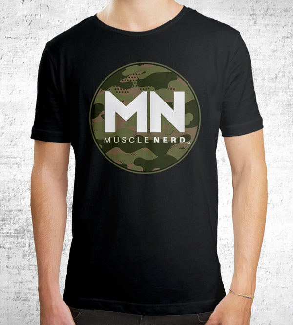 Camo Muscle Nerd T-Shirts by Muscle Nerd - Pixel Empire