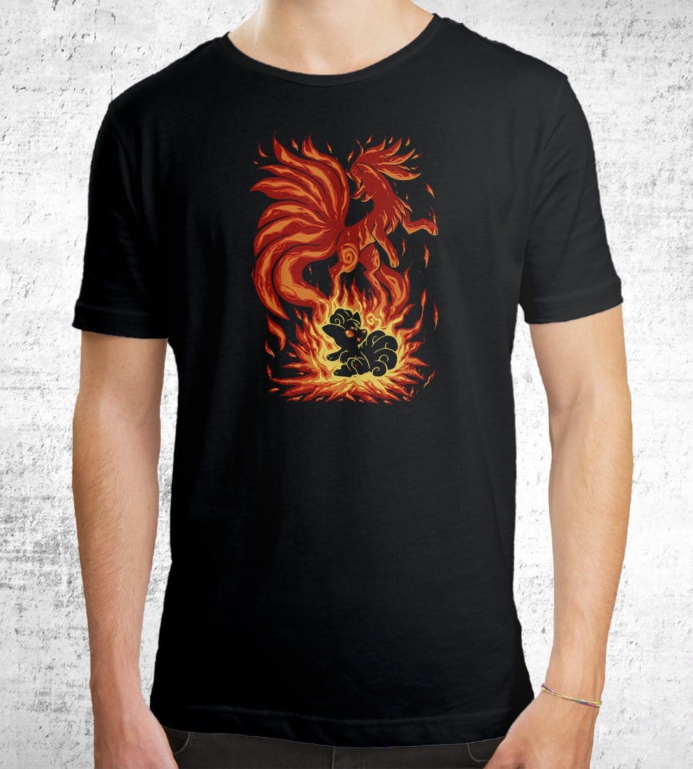 The Flame Tailed Fox Within T-Shirts by Techranova - Pixel Empire