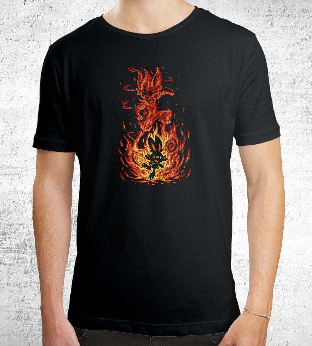 The Fire Bunny Within T-Shirts by Techranova - Pixel Empire