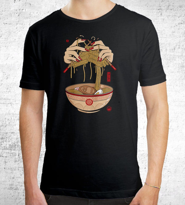 Noodle Knitting T-Shirts by Grant Shepley - Pixel Empire