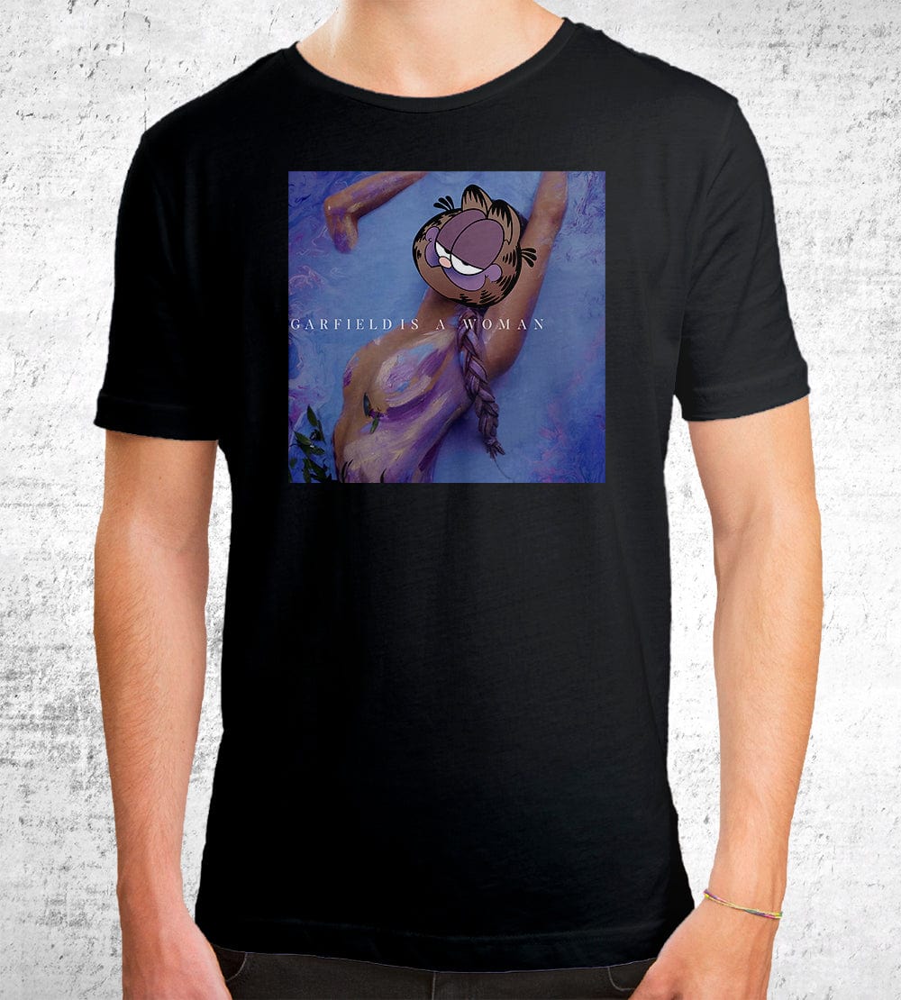 Garfield Is A Woman T-Shirts by Quinton Reviews - Pixel Empire