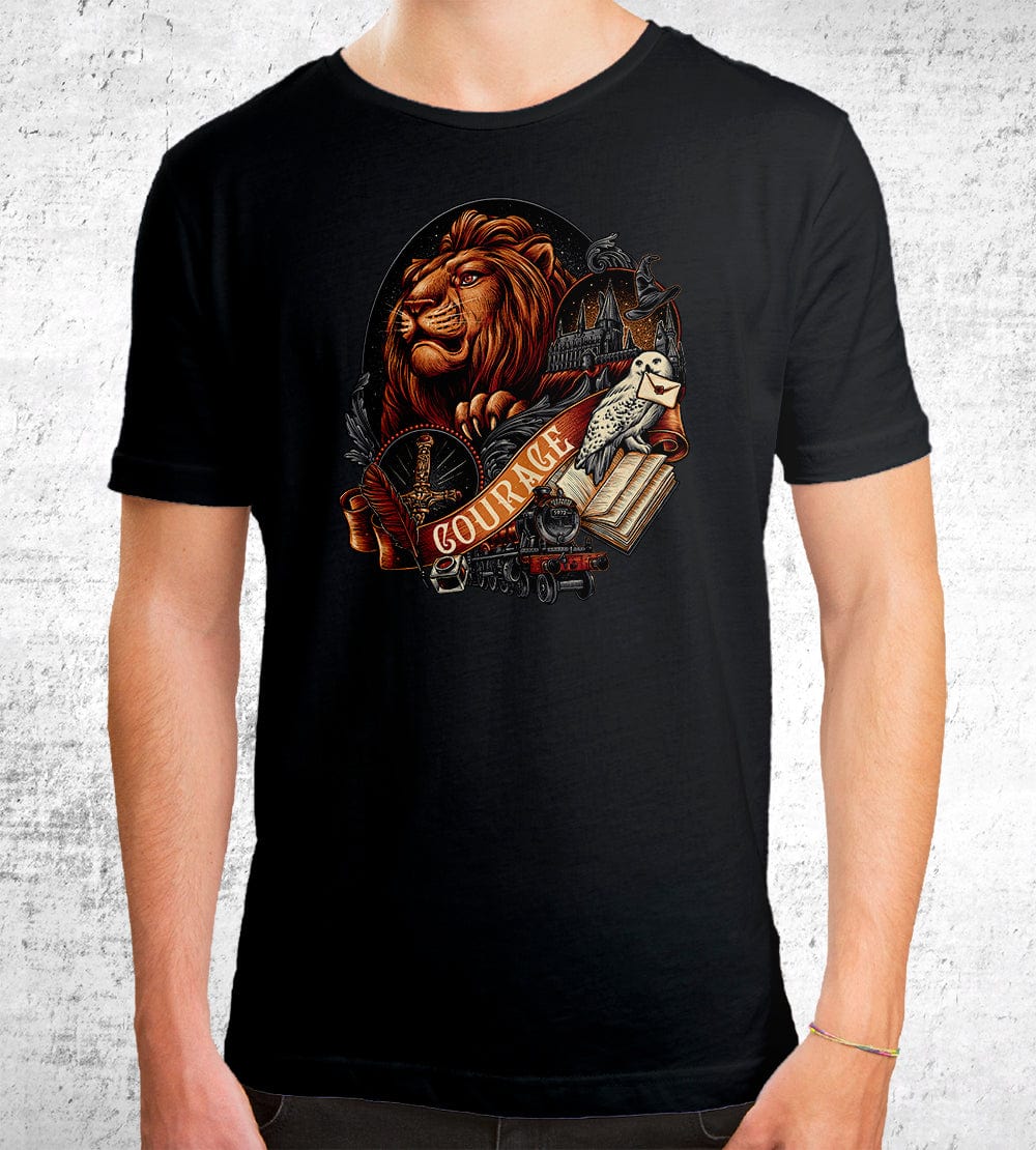 House Of Courage T-Shirts by Glitchy Gorilla - Pixel Empire