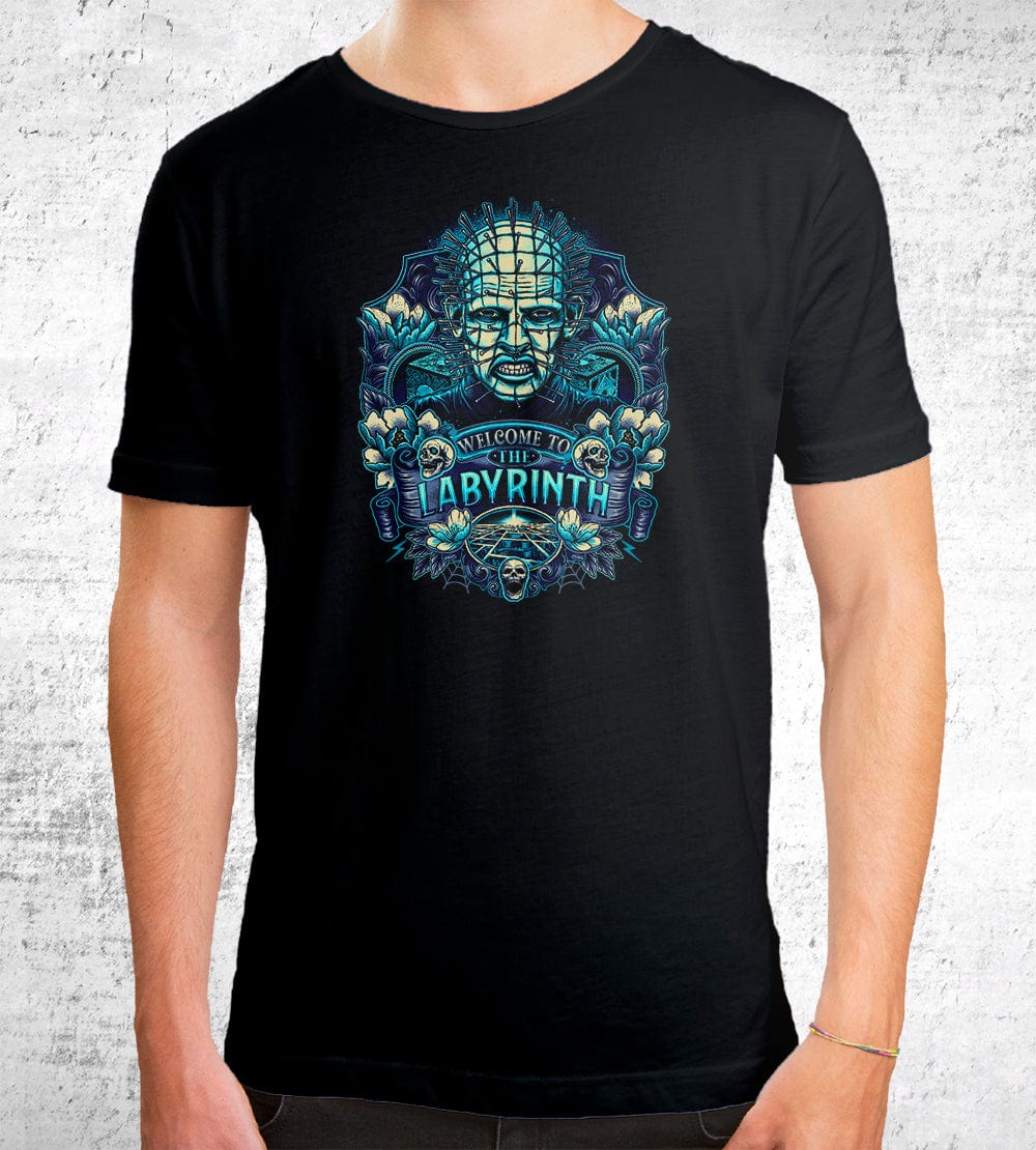 Welcome To The Labyrinth T-Shirts by Glitchy Gorilla - Pixel Empire