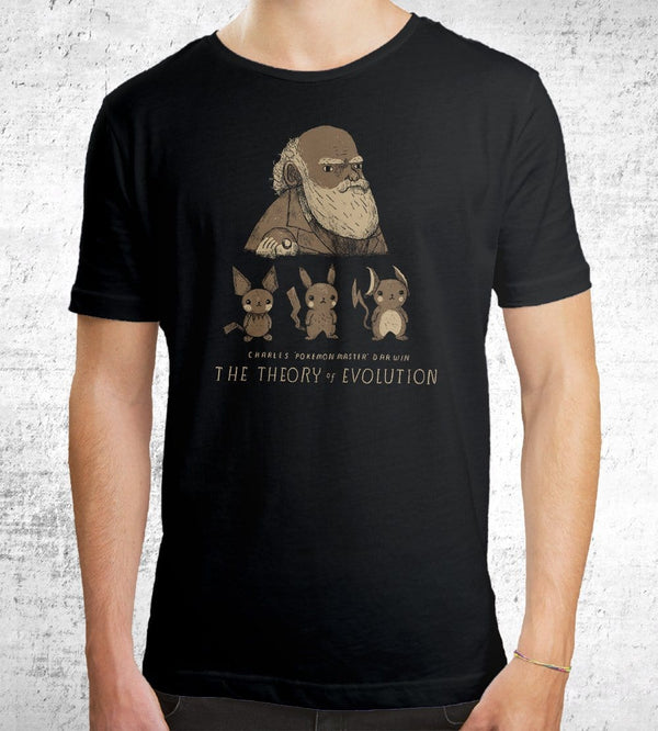 Darwin's Theory Of Poke Evolution T-Shirts by Louis Roskosch - Pixel Empire