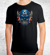 Star Spangled Skull T-Shirts by Glitchy Gorilla - Pixel Empire
