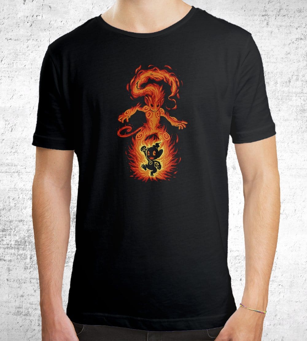The Fire Ape Within T-Shirts by Techranova - Pixel Empire